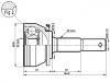 Jeu de joints, arbre de transmission CV Joint Kit:39100-50A10