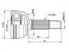 Jeu de joints, arbre de transmission CV Joint Kit:43470-59025