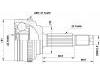 Jeu de joints, arbre de transmission CV Joint Kit:96348790